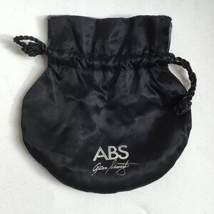 ABS Allen Schwartz Black Statin Drawstring Dust Bag